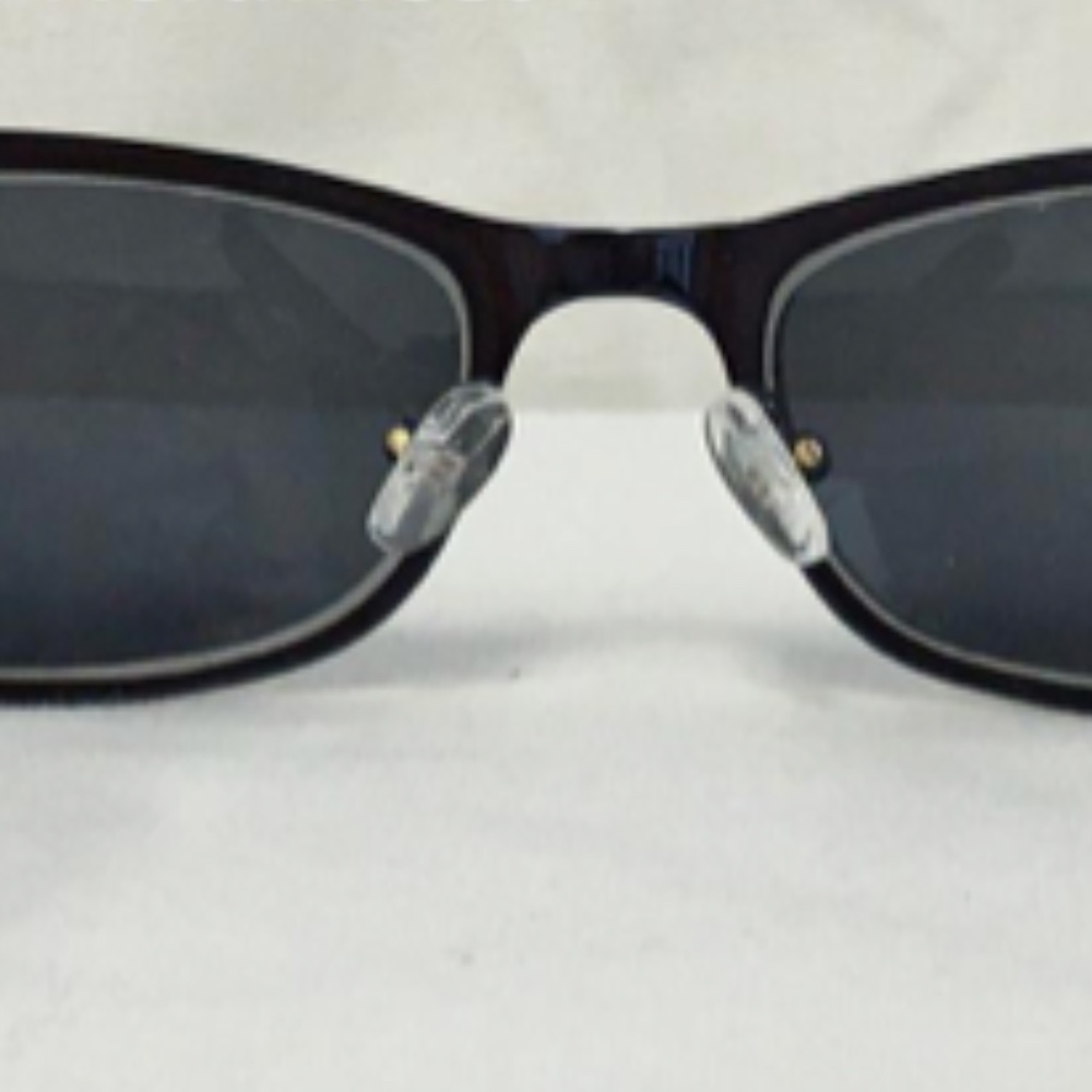 Mia Rae Andraya Blue and Gold Square Sunglasses